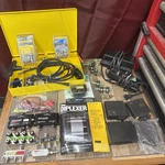 Huge Lot Of Coaxial Cable Splitters Connectors, Switches, Amplifier, Tools Read!. Fixed Price $49.99.
