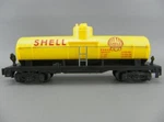 Vintage American Flyer Gauge 24328 Yellow Shell Oil Gas Tanker Freight Car Vgc. Fixed Price $49.97.