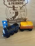 Sidney Holiday Lights ! Thomas Friends Train Wooden Railway 2012 Fisher Price. Fixed Price $53.99.