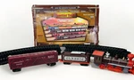 Fenfa Western Train Set 15-PIECE Battery Operated Toy Tracks Lights Sound. Fixed Price $34.95.