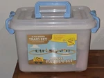 On Set 35 Pcs Wooden Tracks Plastic New Box Nib. Fixed Price $29.99.
