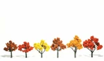 Woodland Scenics Ready Made Trees Fall 3" To 5" 6 Pieces TR1541. Fixed Price $21.16.