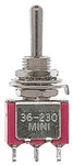 Miniatronics Miniature Toggle Switches Spdt 5AMP 120V Center Off PKG(4 36-230-04. Fixed Price $24.98.