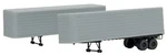 Walthers 35' Fluted-side Trailer Undecorated 2-PACK Kit Ho Scale. Fixed Price $21.49.