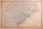 1882 Map North & South Carolina By R. Mcnally (15X21)-#20. Fixed Price $18.00.