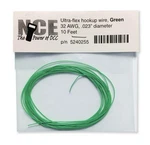 Nce #5240255 Ultra-flex Hookup Wire Green 32AWG .023"DIAMETER, 10 Feet. Fixed Price $10.99.