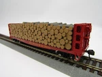 Atlas Ho Pulpwood Flatcar - D&h (red) 8014. Fixed Price $25.00.