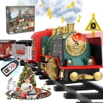 Christmas Electric Train Set W/steam, Sound & Light, Remote Control Toy.... Fixed Price $55.93.