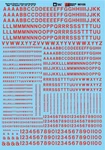 Microscale Decals 90105 Ho 1/87 Railroad Gothic Letters Numbers Red Waterslide. Fixed Price $9.99.