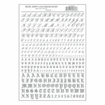 Woodland Scenics Silver Dry Transfer Alphabet & Numbers Script/old English MG758. Fixed Price $9.98.
