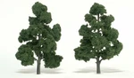 Woodland Scenics Ready Made Tree Medium Green 7" To 8" 2 Pieces TR1518. Fixed Price $18.62.