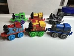 Mattel Thomas & Friends Minis Toy Trains Lot 2014 - Superman, Robin, Percy. Fixed Price $15.00.