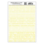 Woodland Scenics Dry Transfer Decals MG730 Numbers Gothic R.r. Yellow New. Fixed Price $8.79.