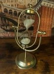 Sand Clock Timer Hourglass Vintage Style Golden Metal Library Office Gifts. Fixed Price $39.99.